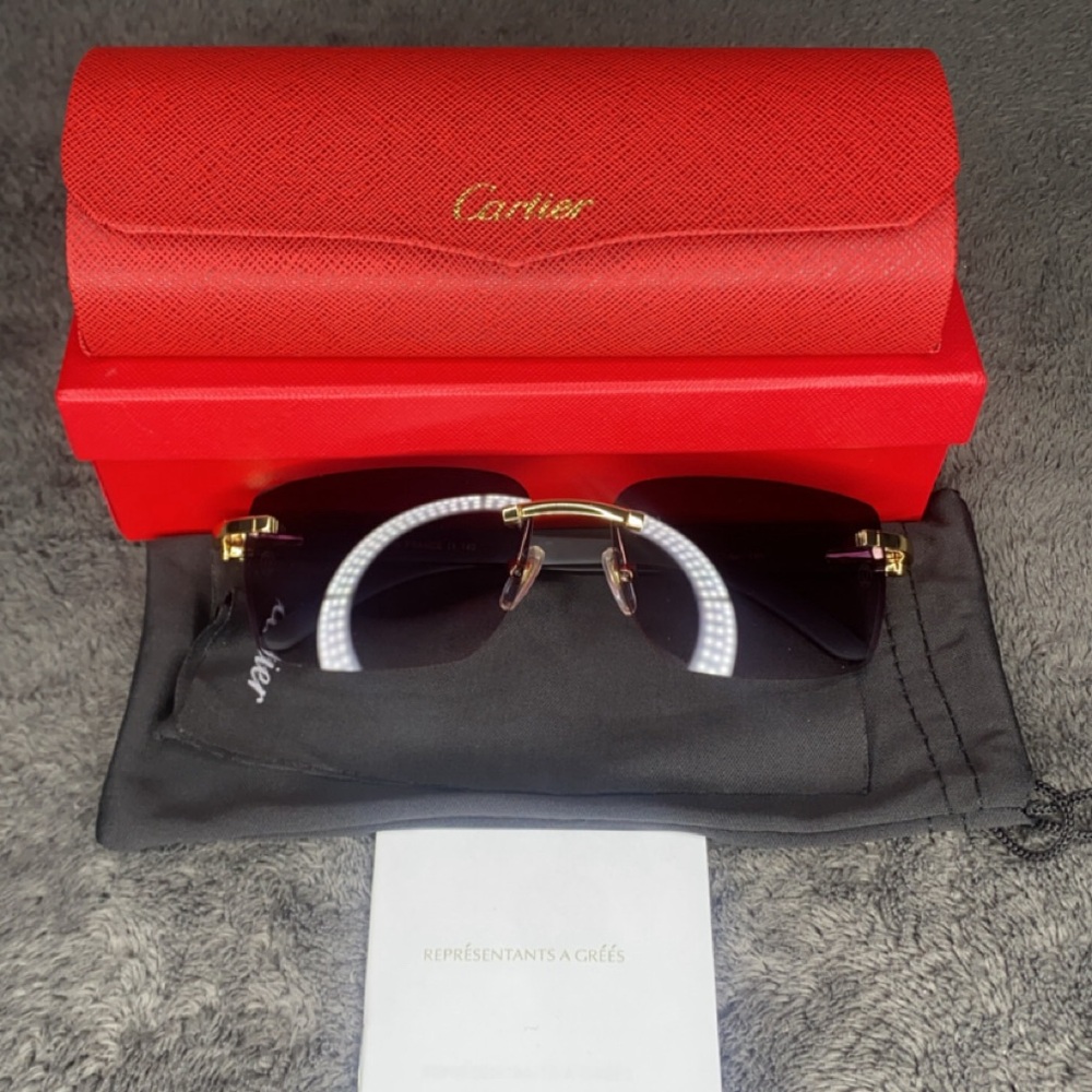 Cartier Glasses Unisex - Cartier T820076